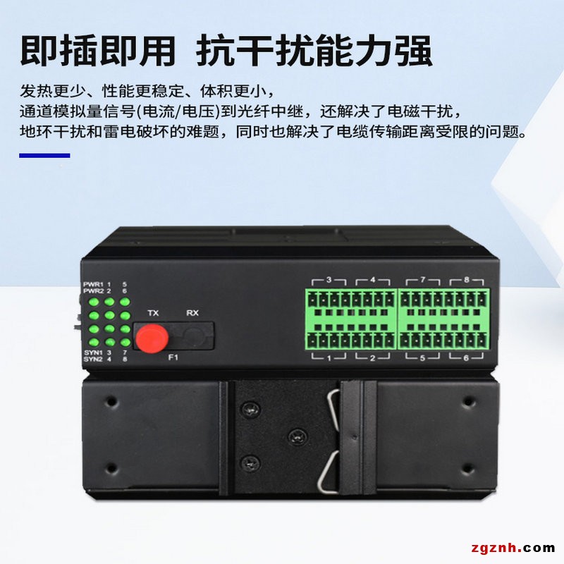 800-漢源高科1～16路4-20mA工業(yè)級(jí)模擬量光端機(jī)8_副本